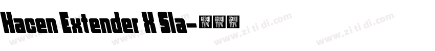 Hacen Extender X Sla字体转换